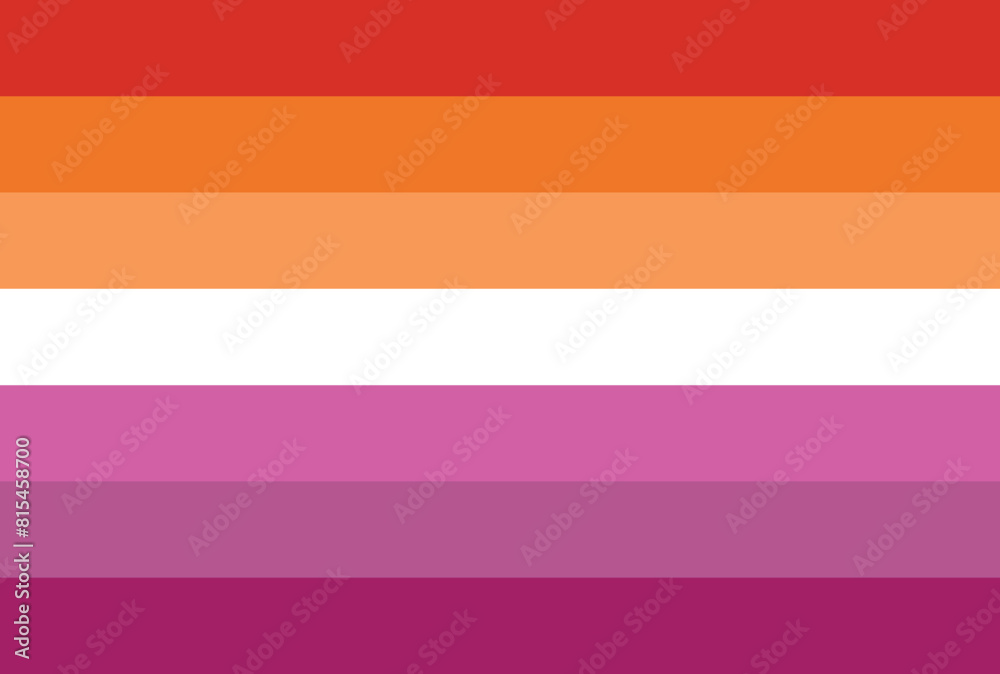 Lesbian pride flag in vector format Lesbian pride flag in vector format