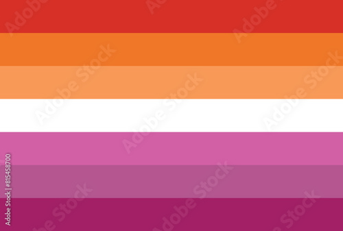 Lesbian pride flag in vector format