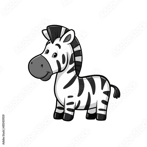 Zebra Doodle Art  Striking Sketch of a Striped Zoo Animal