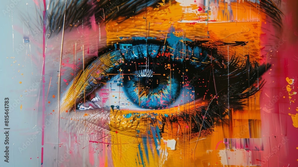 AIdriven art critique analyzing visual elements in paintings top view