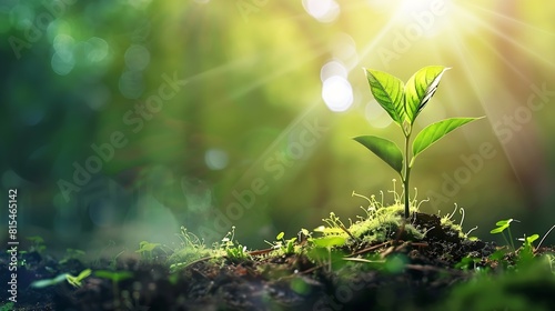 World Environment Day Poster Importance of Protecting Nature Happy Nature Day Plant Growing : Generative AI photo