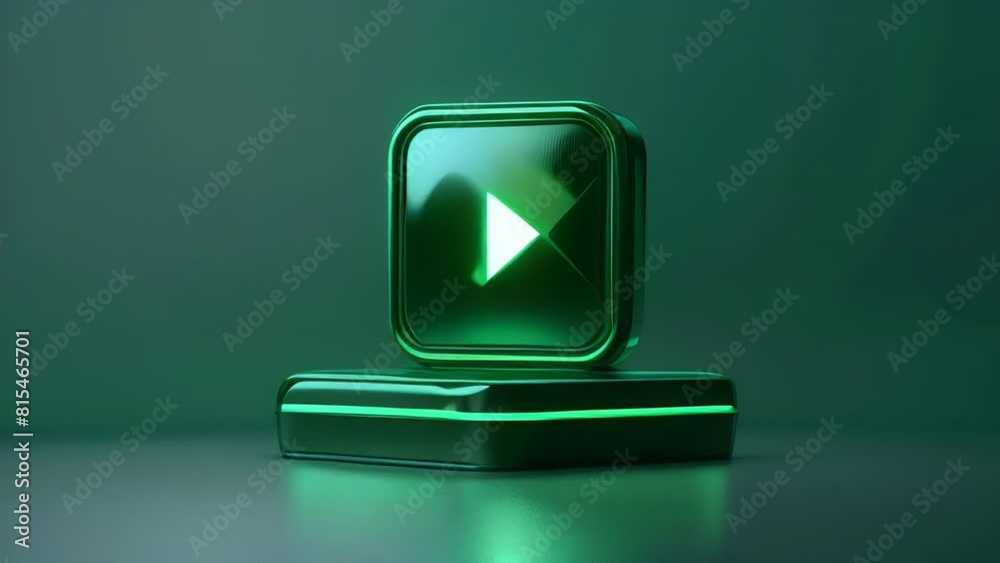 green light switch play button intro introduction minimalistic minimal youtube start