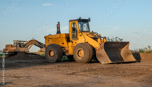 bulldozer loader on the construction site © Mike Mareen