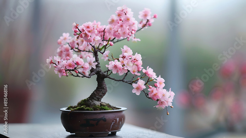 Cherry blossom bonsai, garden decoration