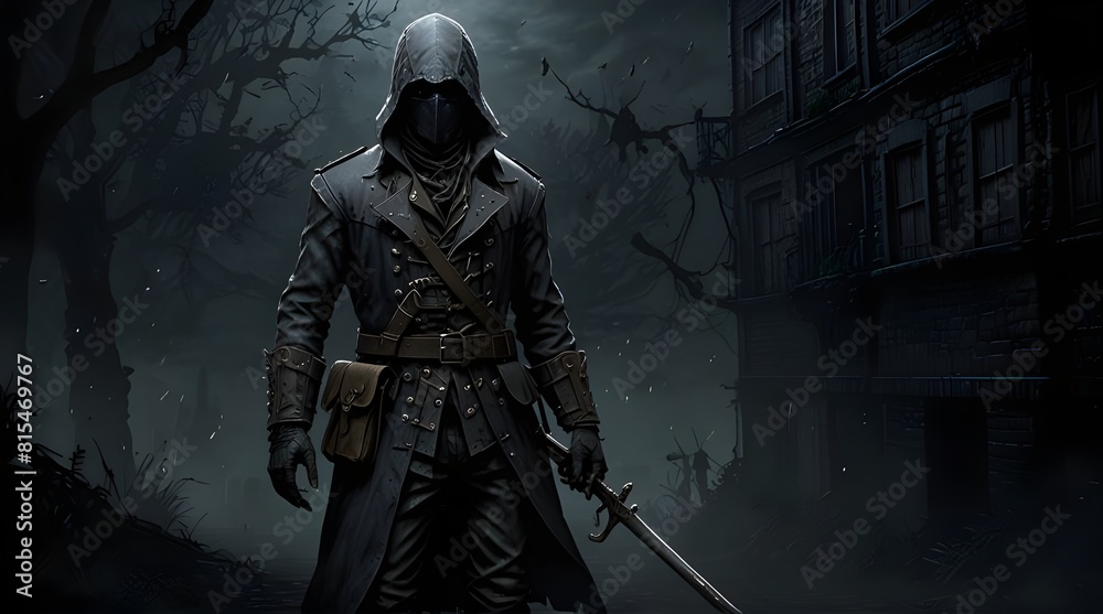 Fototapeta premium Knight in shining armor, raising a sword.generative.ai 