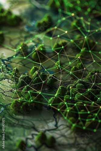 An abstract network of a global environmental conservation initiative photo