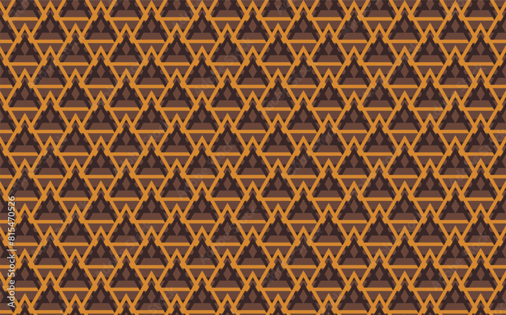 Illustration pattern, Abstract Geometric Style. Repeating of abstract triangle line on brown background. Illustration pattern, Abstract Geometric Style. Repeating of abstract triangle line on brown background.