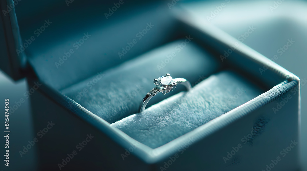 Wedding ring in box : Generative AI Wedding ring in box : Generative AI