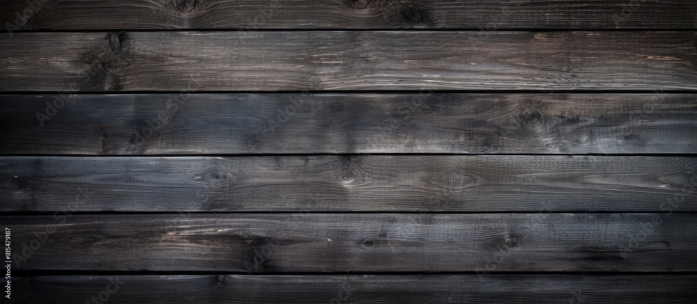Fototapeta premium A vintage copy space image showcasing the work and design potential of a dark and textured old wooden background