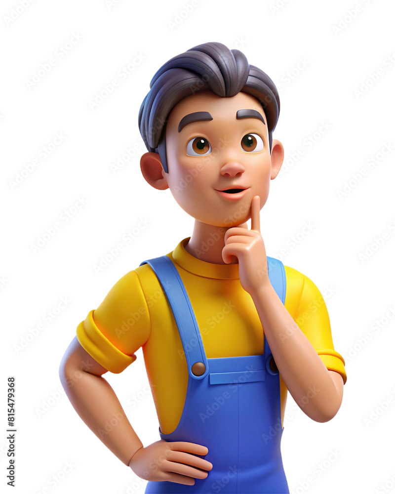 Man hand raises his index finger up thinks over decision making right