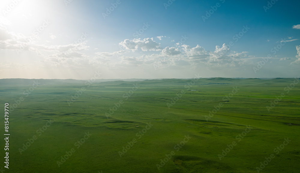 Aerial photography of the Dada line prairie in Keshiketeng Banner, Inner Mongolia Aerial photography of the Dada line prairie in Keshiketeng Banner, Inner Mongolia