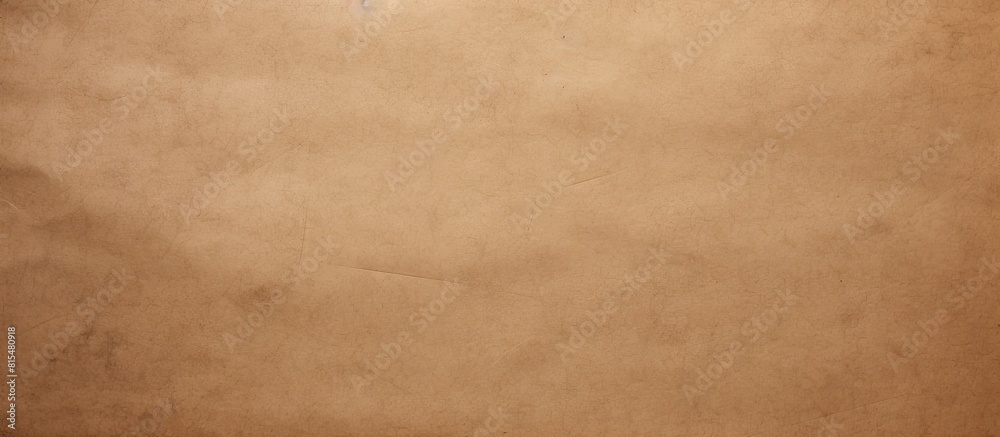 Aesthetic creative design of a vintage copy space image featuring a unique soft natural and horizontal kraft paper with a brown color and a traditional texture
