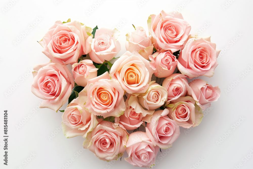 Fototapeta premium bouquet of pink roses