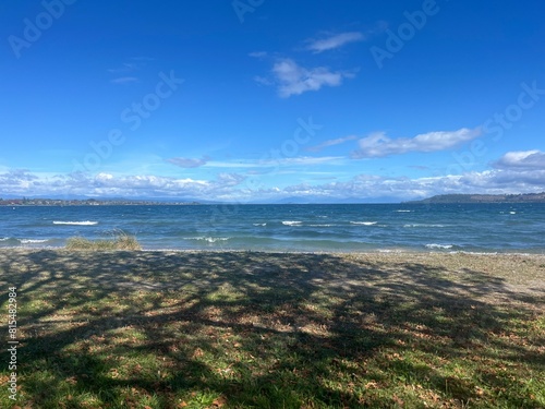 Lake Taupo, North Island of New Zealand	 photo