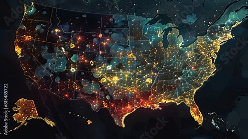 Geospatial Visualizations: Explore geographic data with images of geospatial visualizations, such as choropleth maps, bubble maps, and cartograms, which use color, size, and shape to represent spatial photo