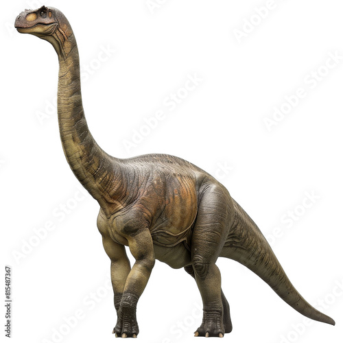 A dinosaur with a long neck and tail
