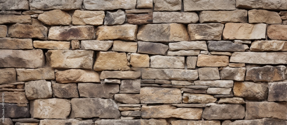 An old building s wall surface with stone texture provides an ideal backdrop for a copy space image An old building s wall surface with stone texture provides an ideal backdrop for a copy space image