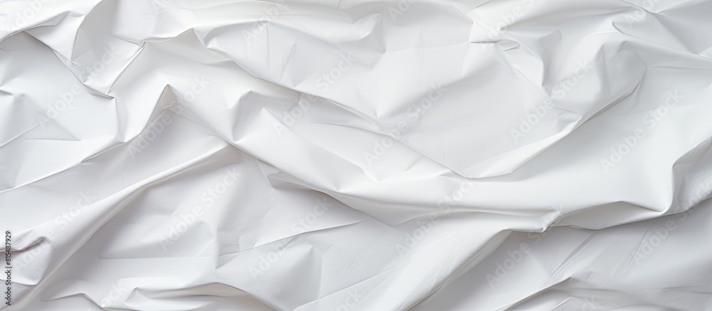 Top view of a crumpled white paper with a textured surface creating an interesting copy space image Top view of a crumpled white paper with a textured surface creating an interesting copy space image