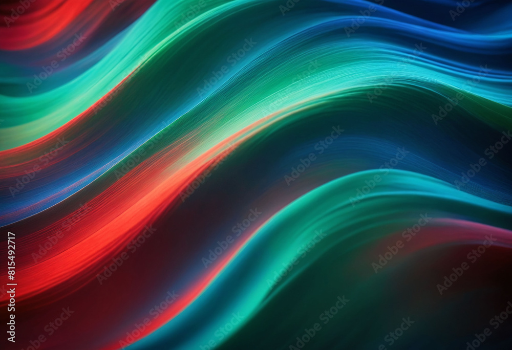 A soft and smooth digital illustration of silk-like waves blending pastels of redn, green and blue A soft and smooth digital illustration of silk-like waves blending pastels of redn, green and blue