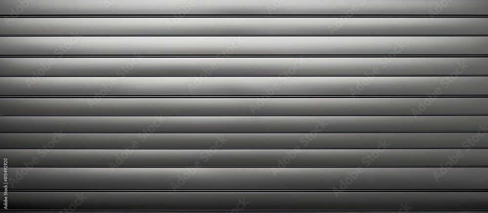 A metal shutter serves as the backdrop or wallpaper in the image providing an industrial and sleek aesthetic with copy space A metal shutter serves as the backdrop or wallpaper in the image providing an industrial and sleek aesthetic with copy space