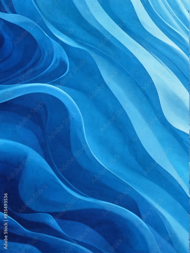 Obraz premium Abstract blue wavy pattern background with fluid design