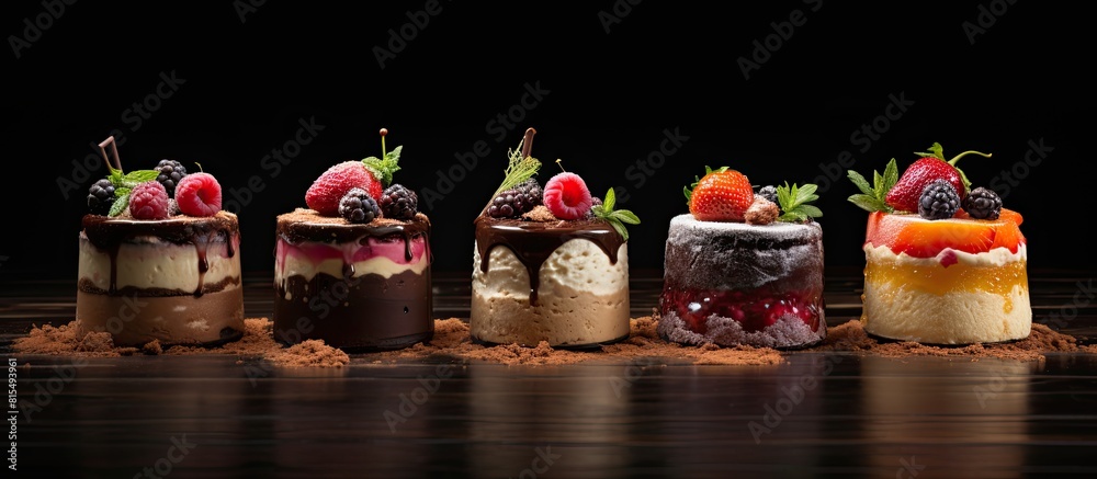 Enjoy these stylish cakes as a delectable dessert option for enjoying at the comfort of your own home. Creative banner. Copyspace image Enjoy these stylish cakes as a delectable dessert option for enjoying at the comfort of your own home. Creative banner. Copyspace image