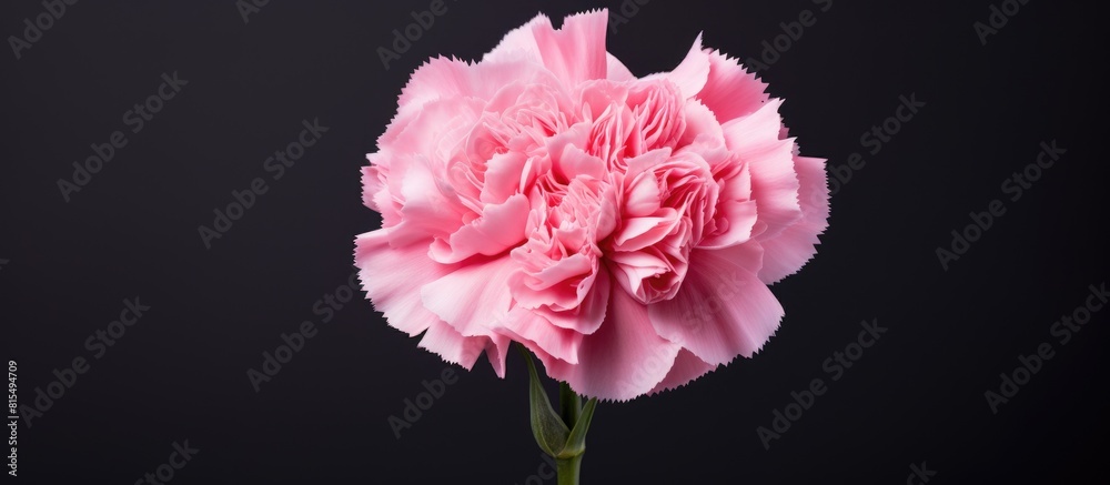 A beautiful pink Carnation flower with copy space image A beautiful pink Carnation flower with copy space image