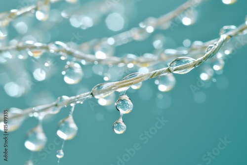 A stream of water with many small droplets