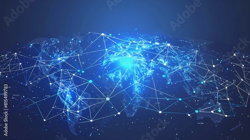 世界を繋ぐグローバルネットワーク photo