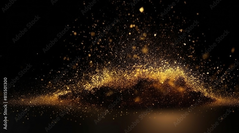 Abstract shiny gold glitter background wallpaper, Bright substrate