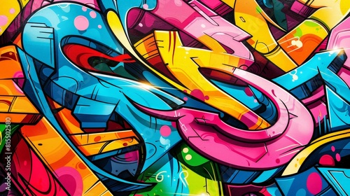 Vector Graffiti Art Depicting Cultural Icons