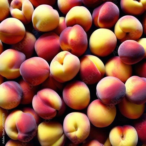 peach background. summer sweet bright fruits.
