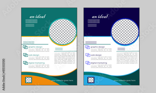 creative modern flyer design layout template