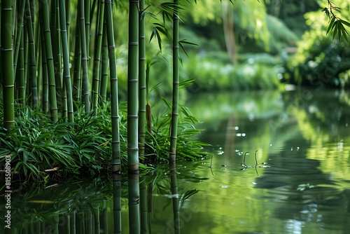 reflection of trees in water