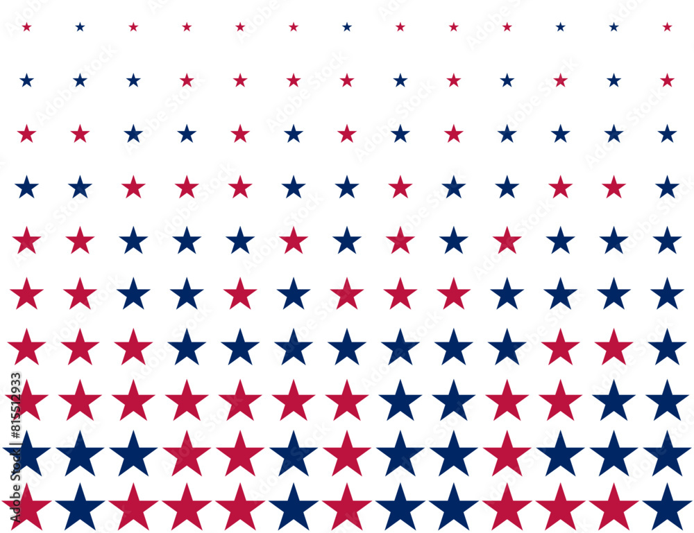 Seamless pattern with red and blue stars. USA star. Vector illustration Seamless pattern with red and blue stars. USA star. Vector illustration