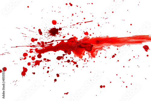 blood or paint splatters isolated on white background,graphic resources,halloween concept	
