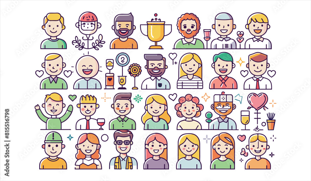 friendship flat icon set collection. Solid icon collection, Editable stroke. Vector illustration. friendship flat icon set collection. Solid icon collection, Editable stroke. Vector illustration.