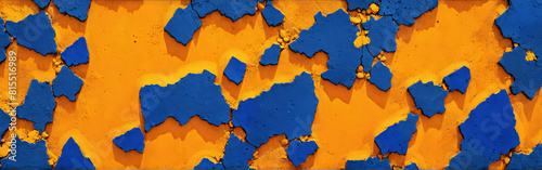 colourful background. yellow & blue unsymmetrical pattern.