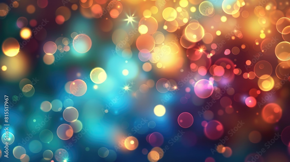 Abstract Background with Blurred Colored Lights Abstract Background with Blurred Colored Lights
