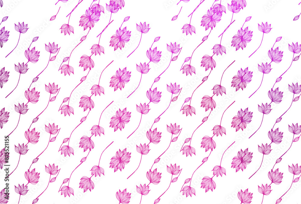 Light Purple vector sketch background.