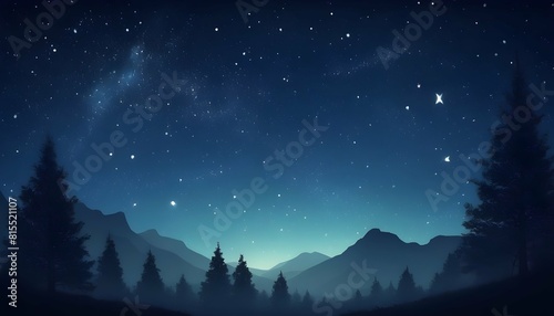 A starry night sky with twinkling stars for a magi upscaled_3 photo