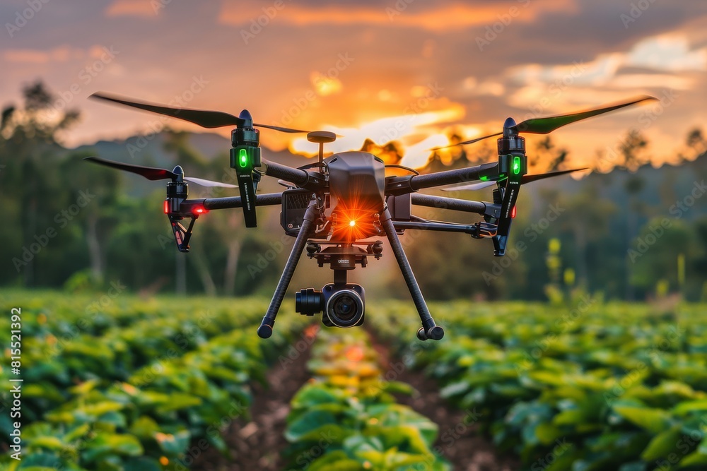 Advanced drones enhance precision farming techniques and efficient crop management in modern agricultural operations Advanced drones enhance precision farming techniques and efficient crop management in modern agricultural operations