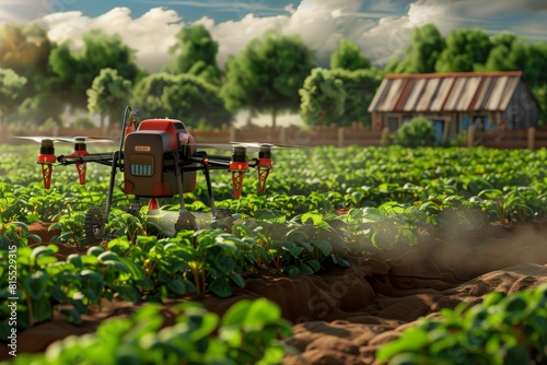 Precision farming through drones incorporates structured sensoric technology for effective pesticide applications, enhancing agricultural crop protection