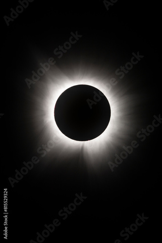 Total Solar Eclipse - Durango (Mexico) 8.04.2024 . Całkowite zaćmienie Słońca Durango Meksyk. Korona słoneczna