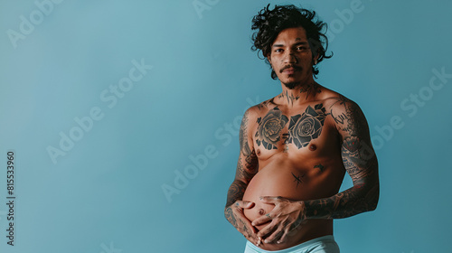 heavily generated pregnant with transgender ai tattoos man