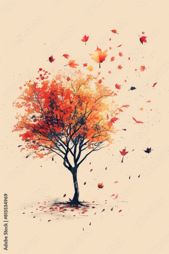 Autumn Season, Autumn Background, Falling Leaves. Autumn Season, Autumn Background, Falling Leaves.