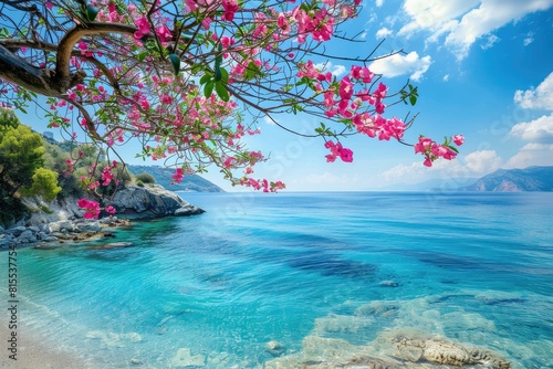 Captivating Aegean Seascapes in Bloom