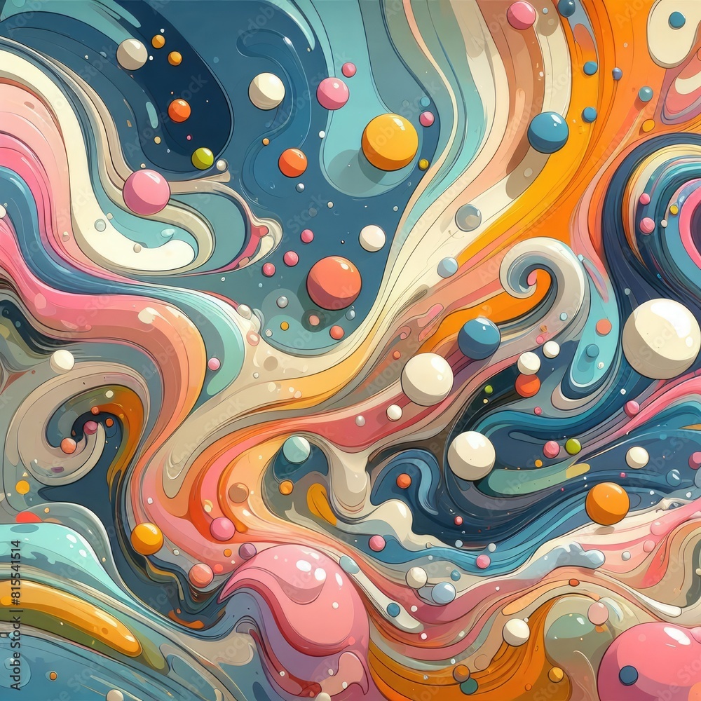 Marble Background Artwork in Oil Painting Style Marble Background Artwork in Oil Painting Style