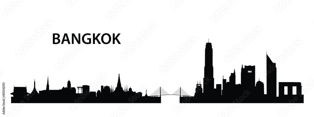 city silhouette vector,Skyline silhouette isolated on white background