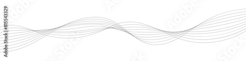 Abstract grey, white smooth element swoosh speed wave modern stream transparent background. Curve wave seamless pattern. Line art striped graphic template design. 11:11